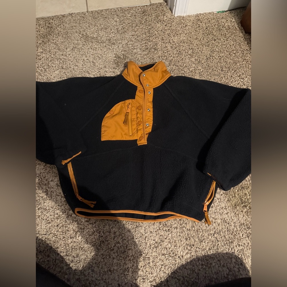 Free People Hit The Slopes Colorblock Pullover